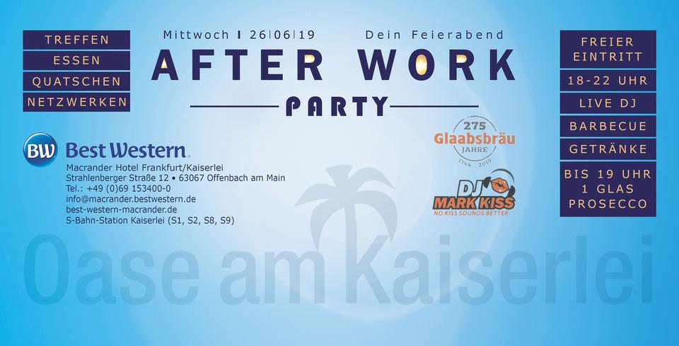 After Work Party am 26.06.19